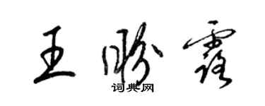 梁錦英王盼露草書個性簽名怎么寫