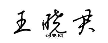 梁錦英王曉君草書個性簽名怎么寫