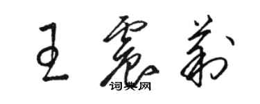 駱恆光王震莉草書個性簽名怎么寫