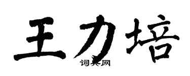 翁闓運王力培楷書個性簽名怎么寫