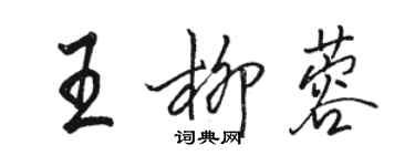 駱恆光王柳蓉行書個性簽名怎么寫