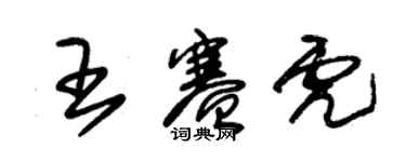 朱錫榮王賽虎草書個性簽名怎么寫