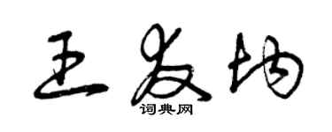 曾慶福王友均草書個性簽名怎么寫