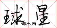 段相林球星行書怎么寫