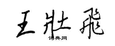 王正良王壯飛行書個性簽名怎么寫