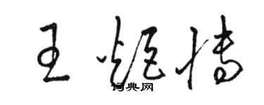 駱恆光王炬博草書個性簽名怎么寫