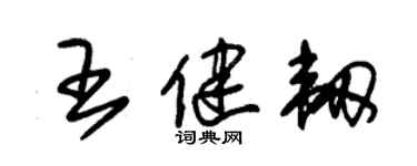 朱錫榮王健韌草書個性簽名怎么寫