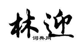 胡問遂林迎行書個性簽名怎么寫