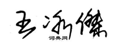 朱錫榮王冰傑草書個性簽名怎么寫