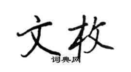 王正良文枚行書個性簽名怎么寫