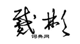 曾慶福戴彬草書個性簽名怎么寫