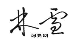 駱恆光林雪草書個性簽名怎么寫