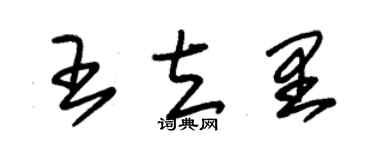 朱錫榮王立里草書個性簽名怎么寫