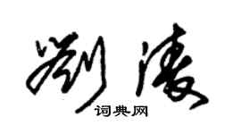 朱錫榮劉凌草書個性簽名怎么寫