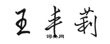 駱恆光王豐莉行書個性簽名怎么寫