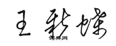 駱恆光王新蝶草書個性簽名怎么寫