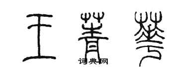 陳墨王菁華篆書個性簽名怎么寫