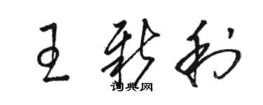 駱恆光王新利草書個性簽名怎么寫