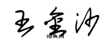 朱錫榮王金沙草書個性簽名怎么寫