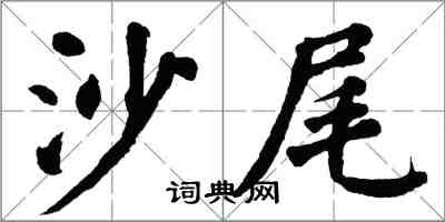 翁闓運沙尾楷書怎么寫