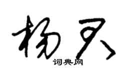 朱錫榮楊君草書個性簽名怎么寫