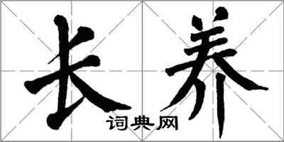 翁闓運長養楷書怎么寫