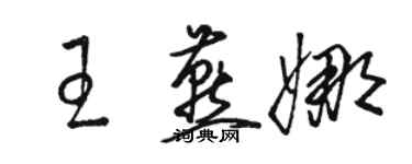駱恆光王燕娜草書個性簽名怎么寫