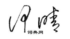 駱恆光何晴草書個性簽名怎么寫