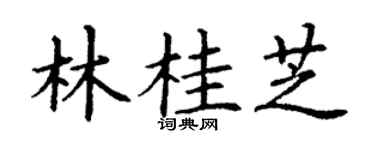丁謙林桂芝楷書個性簽名怎么寫
