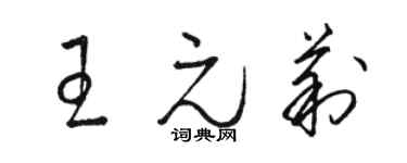 駱恆光王元莉草書個性簽名怎么寫