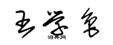 朱錫榮王學魯草書個性簽名怎么寫