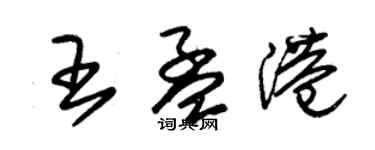 朱錫榮王孟港草書個性簽名怎么寫