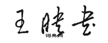 駱恆光王映書草書個性簽名怎么寫