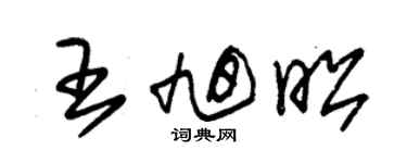 朱錫榮王旭昭草書個性簽名怎么寫