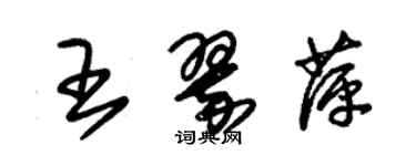 朱錫榮王翠萍草書個性簽名怎么寫