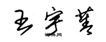 朱錫榮王宇菁草書個性簽名怎么寫