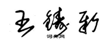 朱錫榮王鑄新草書個性簽名怎么寫