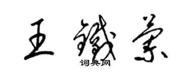 梁錦英王鐵蘭草書個性簽名怎么寫