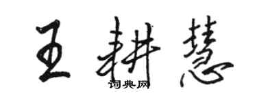 駱恆光王耕慧行書個性簽名怎么寫