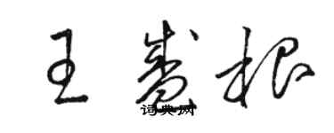 駱恆光王盛根草書個性簽名怎么寫