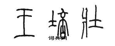 陳墨王培壯篆書個性簽名怎么寫