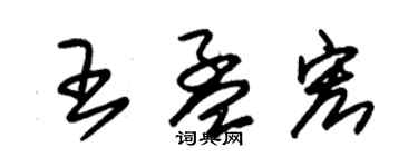 朱錫榮王孟宏草書個性簽名怎么寫