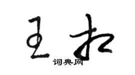 駱恆光王相草書個性簽名怎么寫