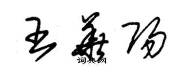 朱錫榮王華陽草書個性簽名怎么寫