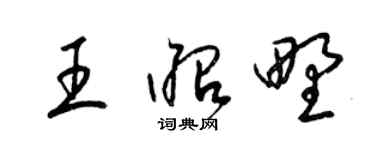 梁錦英王昭野草書個性簽名怎么寫