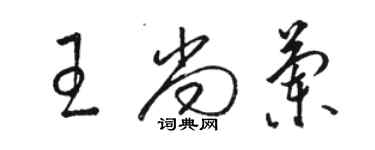 駱恆光王尚蘭草書個性簽名怎么寫