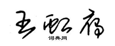 朱錫榮王虹雁草書個性簽名怎么寫