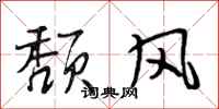 段相林頹風行書怎么寫