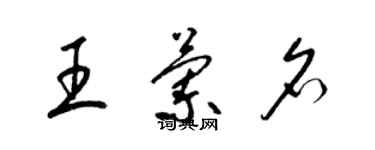 梁錦英王蘭名草書個性簽名怎么寫