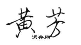 駱恆光黃芳行書個性簽名怎么寫